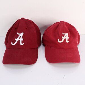 University of Alabama Hats Caps * Set of 2 * Roll Tide * VG Condition * Red